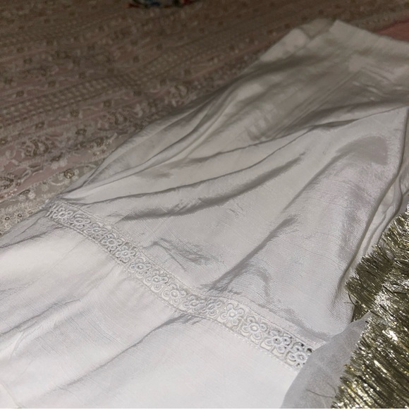 Pakistani Ruzal white/multicolor Slip Dress Fancy Formal party / Wedding Suit - Picture 13 of 17